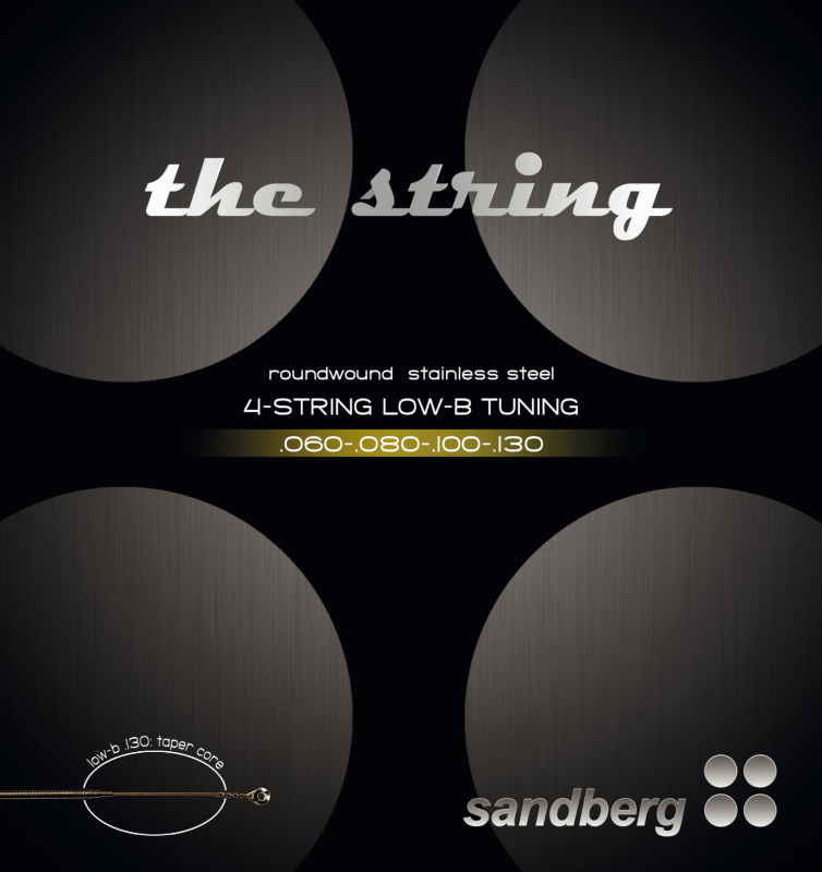 Sandberg Strings Stainless Steel Low B, 60-130tw